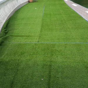 Green astro turf 300x300 - 33ft by 33ft Pagoda Tent