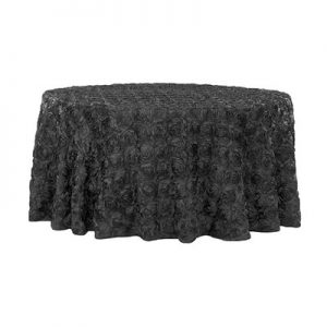 rosette black 300x300 - Rosette Table Cover