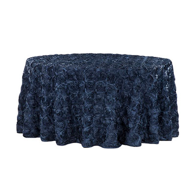 rosette navy blue - Rosette Table Cover