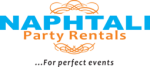 naphtali events and party rental party event planning and design services logo