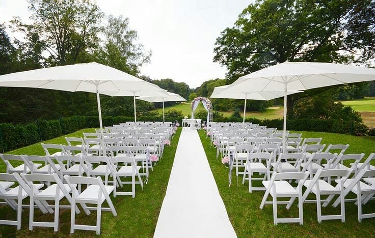 47693154 1224993044324816 9107853981243051695 n - Garden chairs are very suitable for outdoor weddings and ceremonies. They go so ...