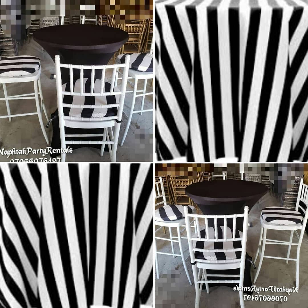 47693558 224475435138980 3344513332097378227 n - Monochrome is always classy! .
.
.
We have monochrome striped table covers and c...