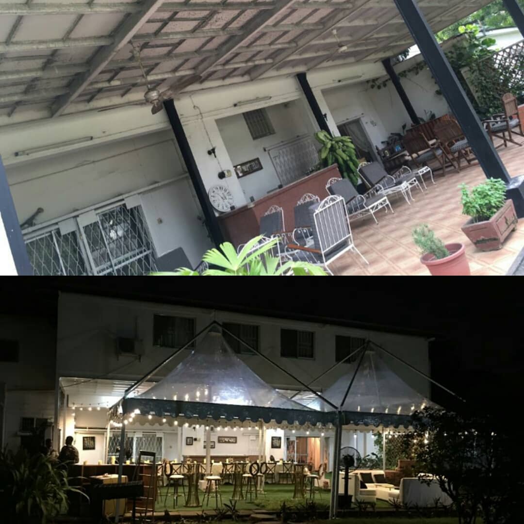 50247633 2224346250944072 4645403002172160028 n - Before versus After! Can you spot our "transparent tents", cross back chairs, oz...