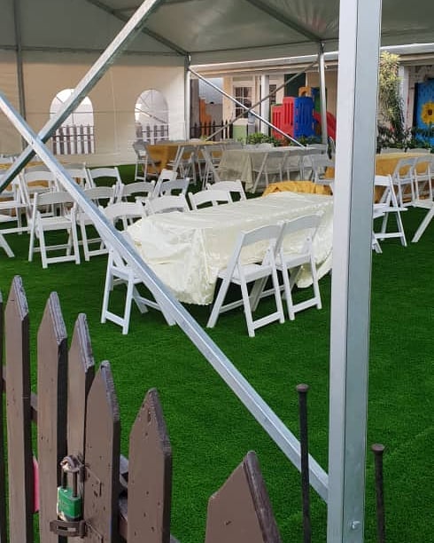 52678130 153831842281880 2975290825963113367 n - This simple but lovely setup was done using our 10x 30mmini Marquee, White garde...