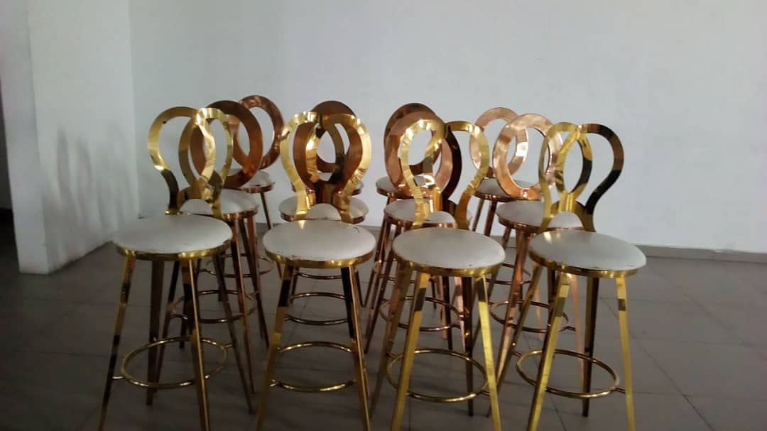 55777060 186916555613908 2878388378382534866 n - These beautiful gold bar stool butterfly chairs are great accent chair for a var...