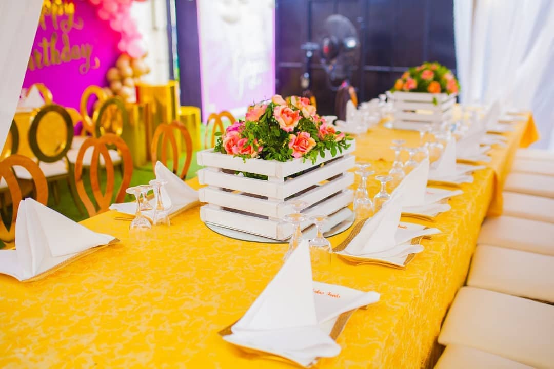 58409552 969256753276728 2006825327302566422 n - Checkout this colorful, jaw dropping setup we did for a client's birthday. Gold ...