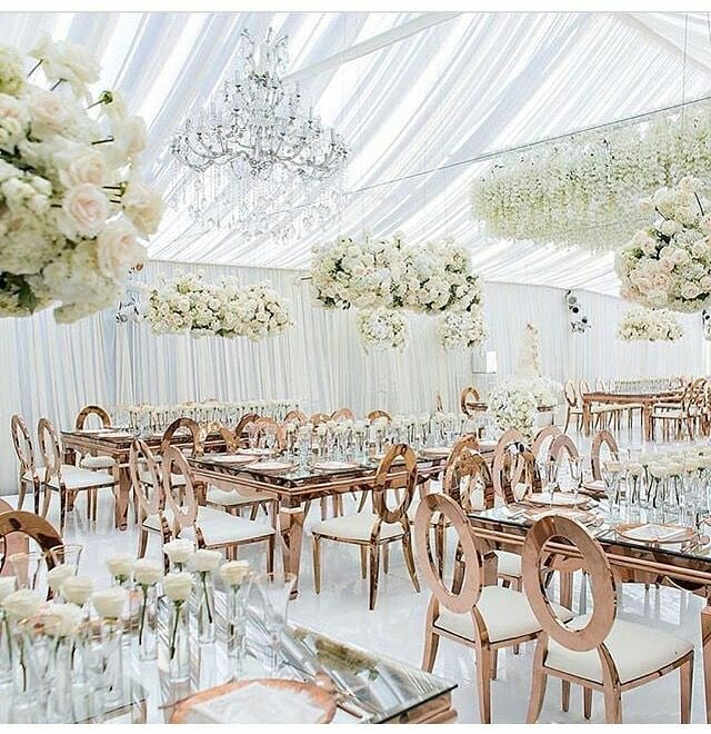 60546074 598182650663350 328390476942452572 n - There's something so special about white and gold setups. This classic color com...