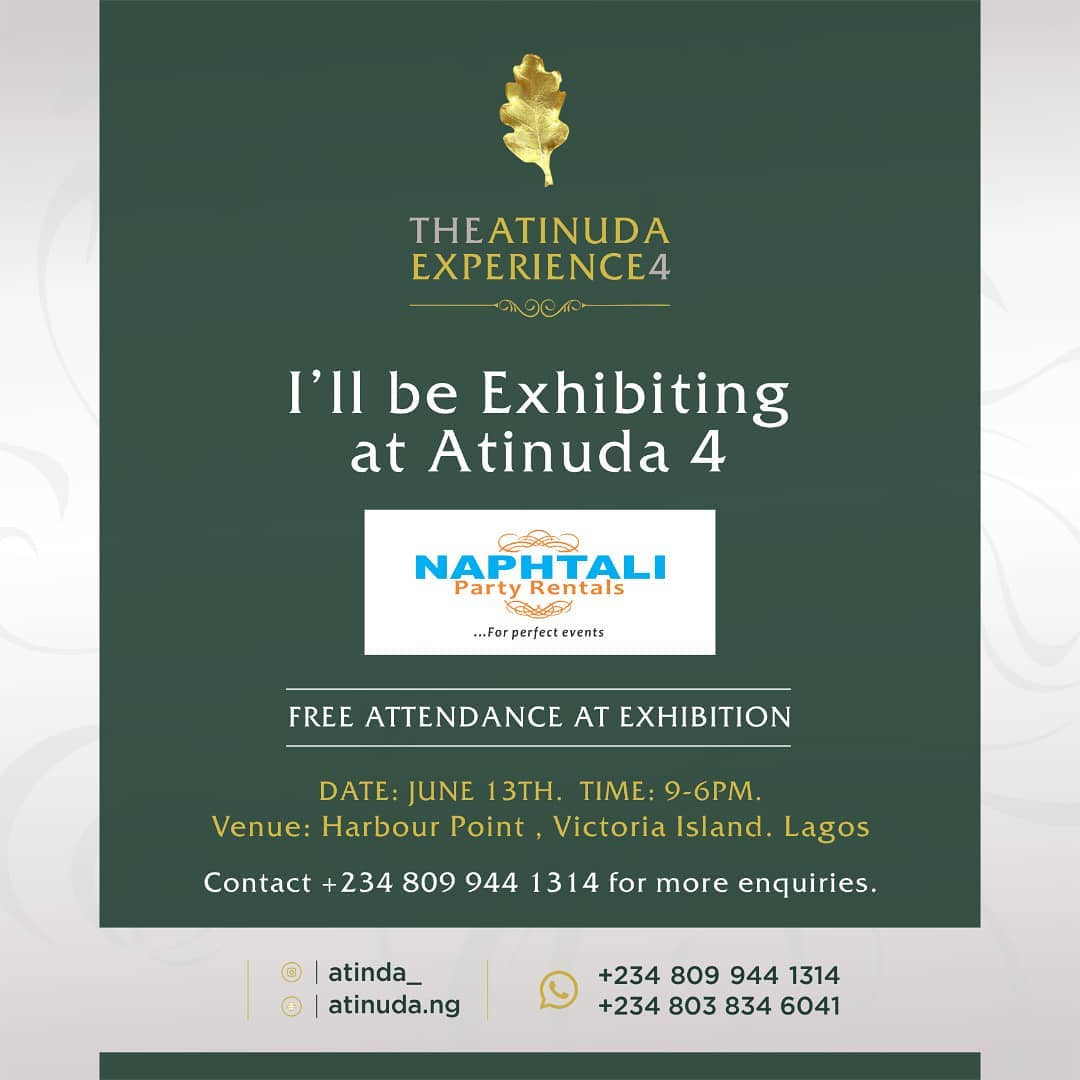 62407297 475409786566134 5041641980358754771 n - We will be exhibiting at Atinuda 4 come 13th June 2019. Attendance is free. See ...