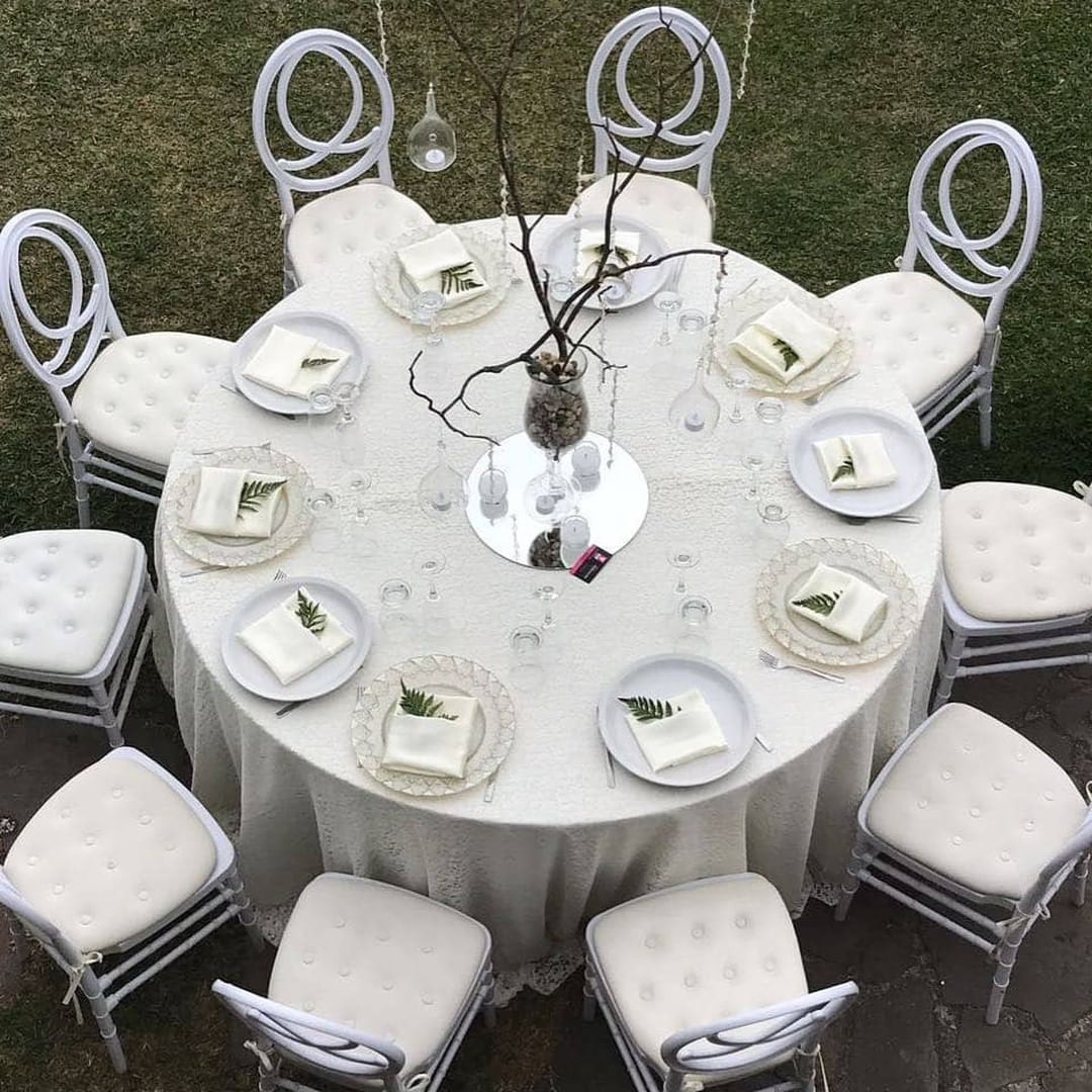 41658619 328012251309090 1878355150530896717 n - Looks like a setup, one should replicate, who agrees??? 
White Dior chairs, whit...
