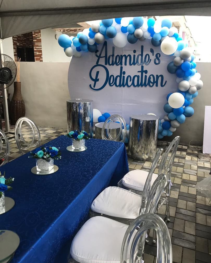 65193871 465249804020756 4806130028320726443 n - Stunning white and blue setup for Ademide's dedication.
.
.
Items
Clear dior cha...