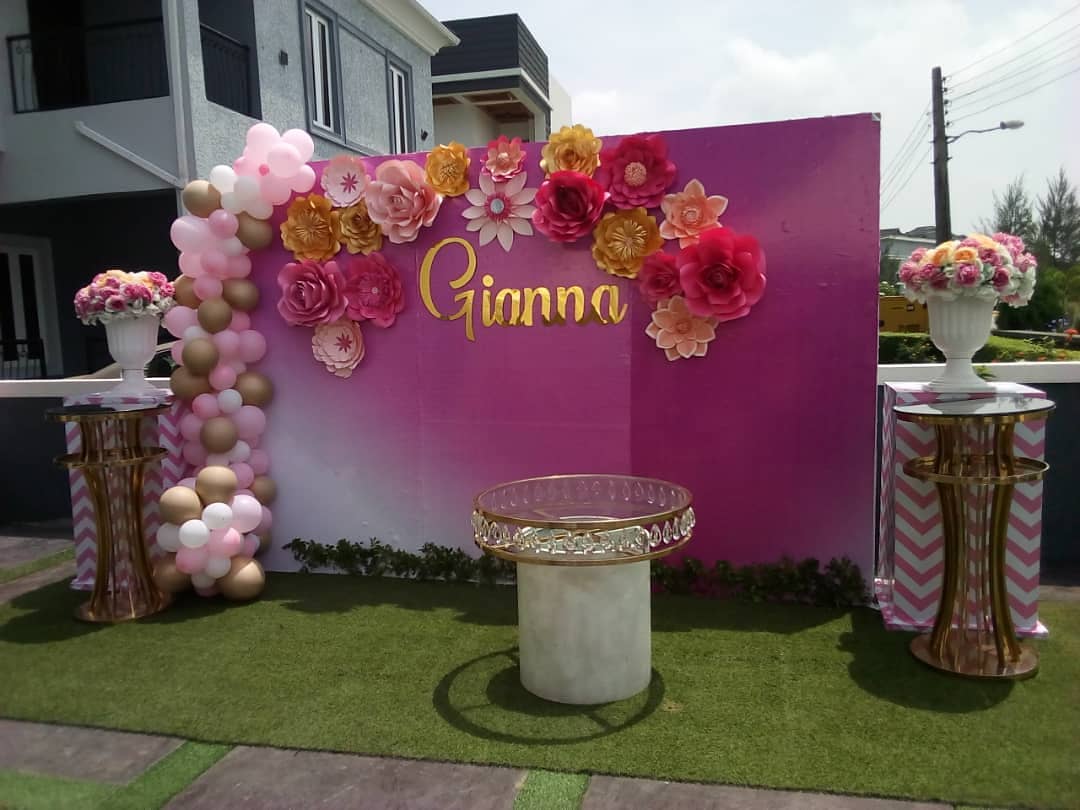 Balloon and floral backdrop is everything you want at your event - ultimate  eleg... - Event and Party Rentals in Lagos Nigeria. tents, tables, chairs,  Canopies & Decor
