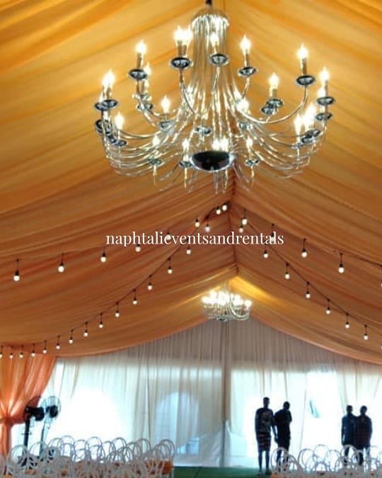 76969127 676721462735785 7891477302930298774 n - Chandeliers are used at events in creative ways to add accent and drama. Decorate with a single chan...