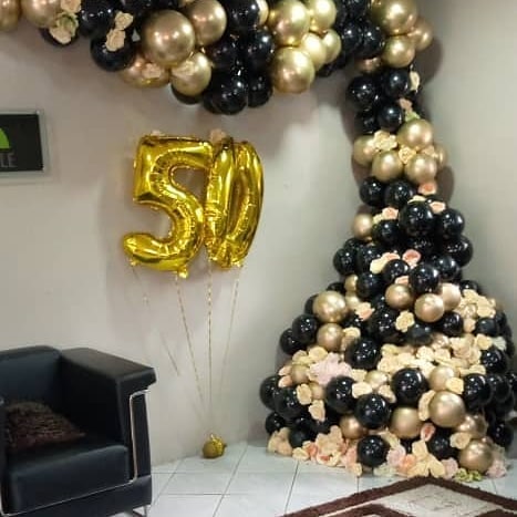 101134809 867121897102583 7487843847294925138 n - Our 50th Birthday ballon indoor Backdrop. BIack Gold and Cream 
 
Birthdays are not cancelled 
 line...