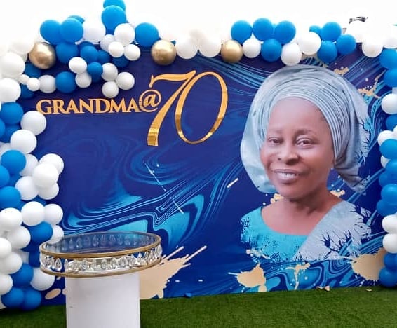 One Of Our Happy Place This Morning Grandma 70 Our Set Up For 70th Birthday We Are Still Creatin Event And Party Rentals In Lagos Nigeria Tents Tables Chairs Canopies Decor