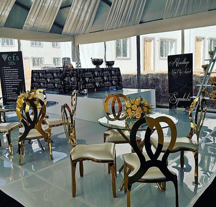 116696730 313889856630394 7141085703561686038 n - Here’s another beautiful decor inspiration using the gold butterfly chairs. What do you say we help ...