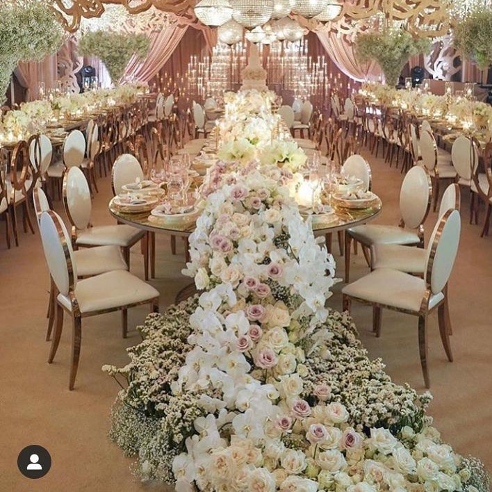 118560914 323781995405866 7090806015289174871 n - This is a beautiful setup showing how our gold butterfly chairs and executive chairs can be used for...