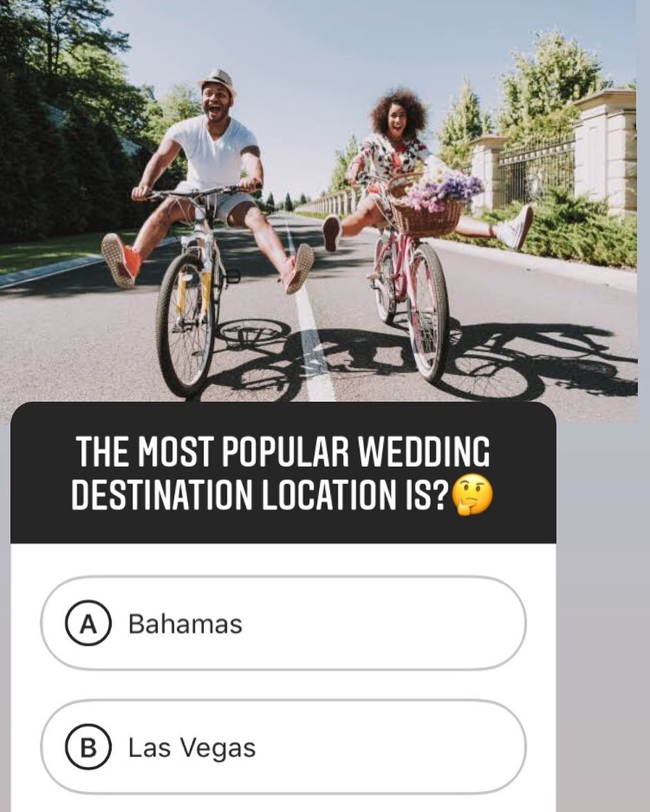 118768640 1532005153653717 7503600574807409903 n - What’s the most popular wedding destination location?

Head over to our IG story to answer now!!!


...