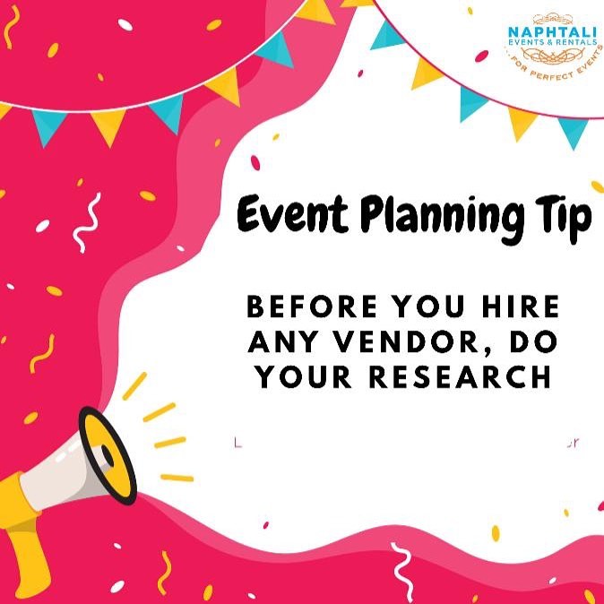 Always check to see if your vendors have done similar events. If they have,  then they've worked with... - Event and Party Rentals in Lagos Nigeria.  tents, tables, chairs, Canopies & Decor