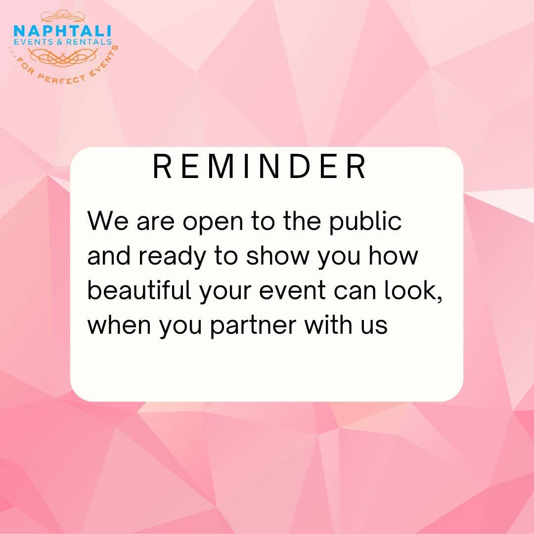 157072588 441714030608653 8537894194246397363 n - @naphtalieventsandrentals we pledge to make the most out of every budget to setup your dream event !...