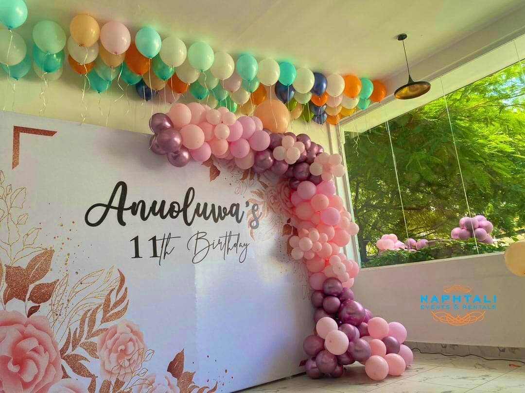 211781833 1179672579168811 8272755308375697152 n - The stage set-up for our super unique kid's birthday party . 

The party themes and arrangements bro...