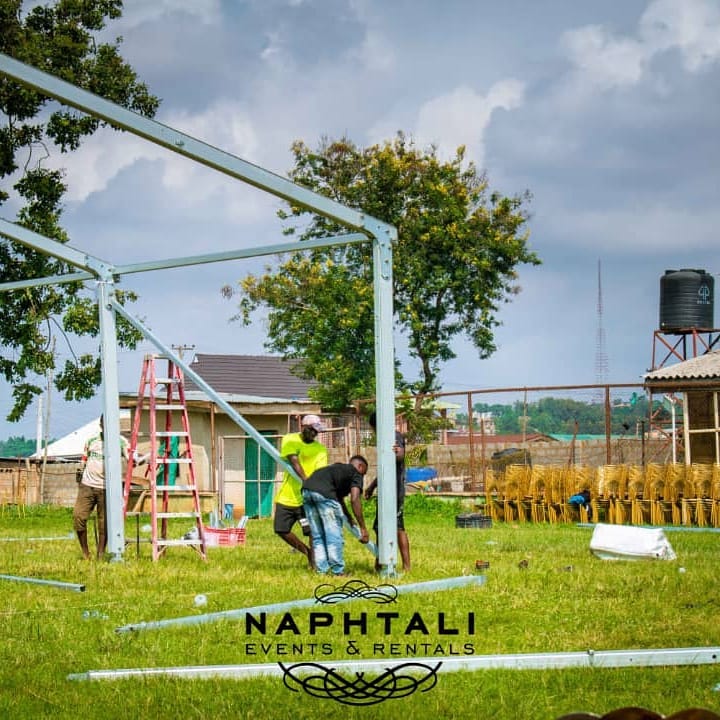 235193904 348803573566429 7200759615233177938 n - Our marquee gradually taking shape. It takes the capable hands from our team to raise these poles
Al...