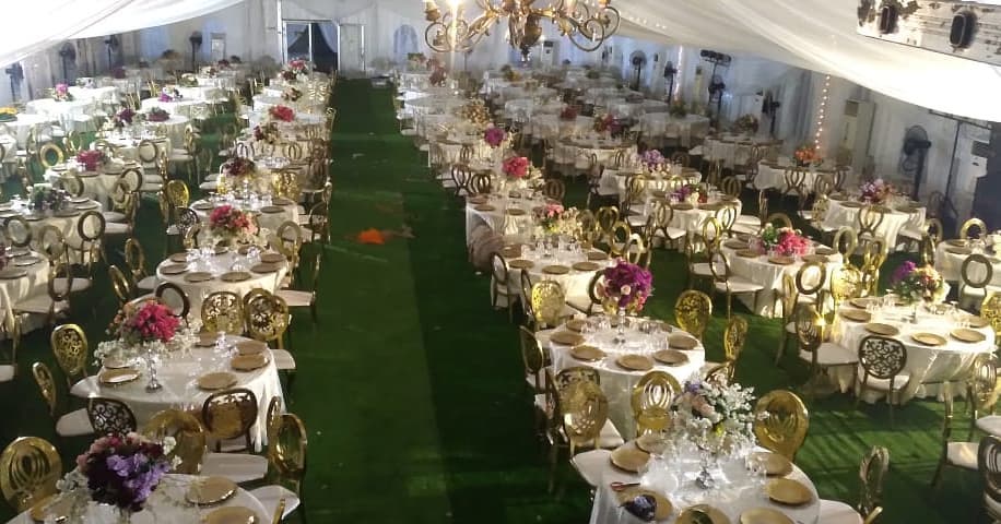 237134997 440485757084403 7308833018921311307 n - This picture shows a peek inside the marquee featured on previous post. This is a round table setup ...