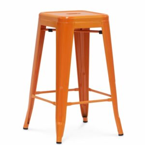 orange tolix stool