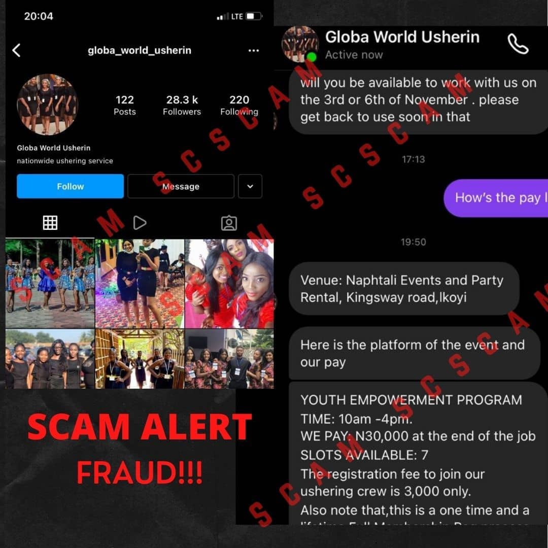 249447745 964882697709131 6796430221508318433 n - SCAM ALERT!!!

This fraudster use our Ikoyi office as place of rendezvous. We dissociate our brand f...