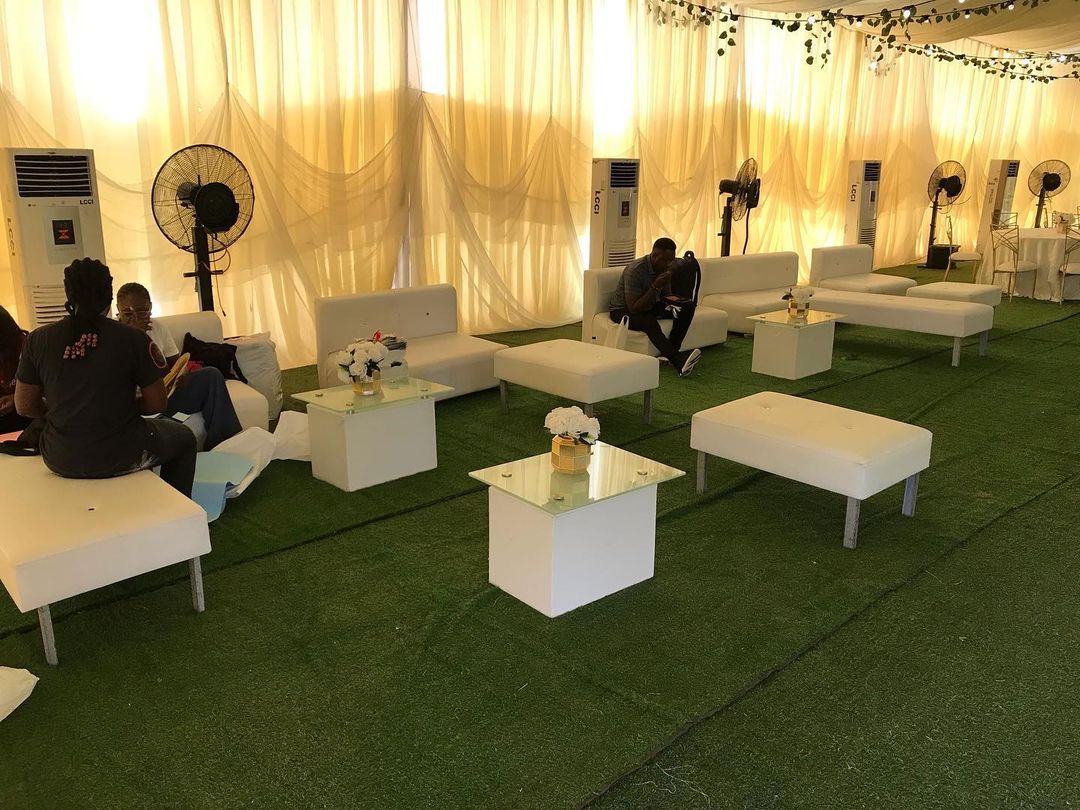 265247266 616209349507092 6563675688290337808 n - Lounge area setup for @unusualpraise 

Rentals and Decor by @naphtalieveentsandrentals

      ...