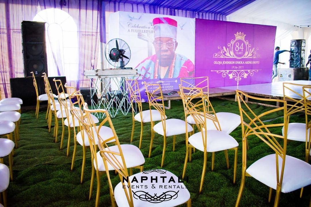 268265633 135216305578126 7393976370985343675 n - A royal burial deserves the best hands in town. 
@naphtalieventsandrentals covered the rentals and d...