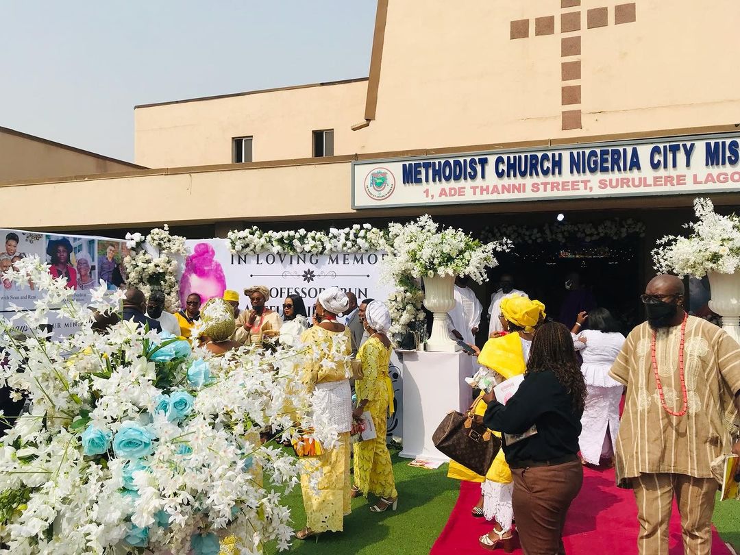 272060081 449554183503143 705329332232931957 n - A cross section of guests at the celebration for life for Professor Mrs Ebun Adefunmilayo Oni. Mama ...