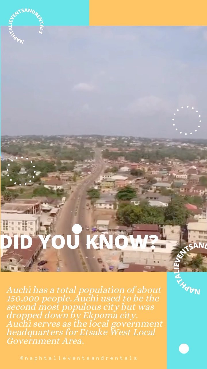 Our recent trip to Auchi in Edo state made us so interested in the beautiful place. 

DID YOU KNOW? …