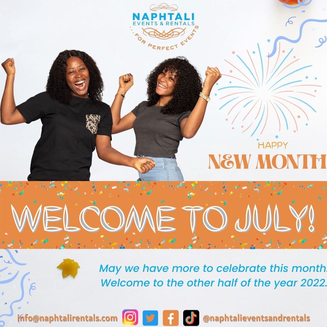Welcome to July. May we have more to celebrate this year, Amen. 

When this happenes, rember we are …