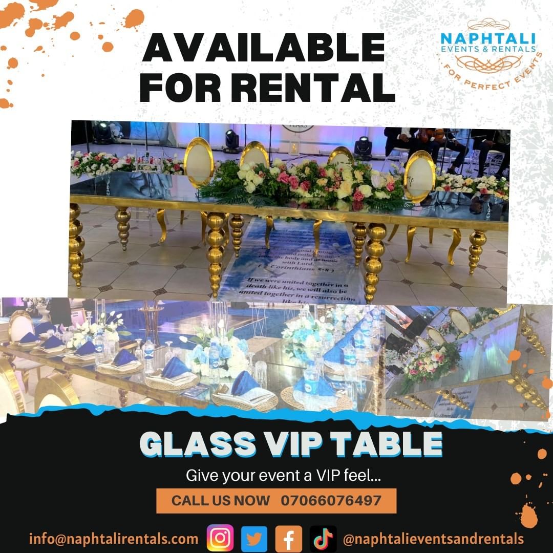 Elevate the glamour metre of your event by using our Glass VIP Tables. They are sturdy and add a uni…